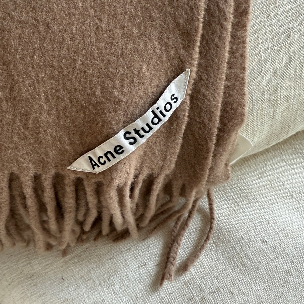 Acne Studios Brown Wool Scarf